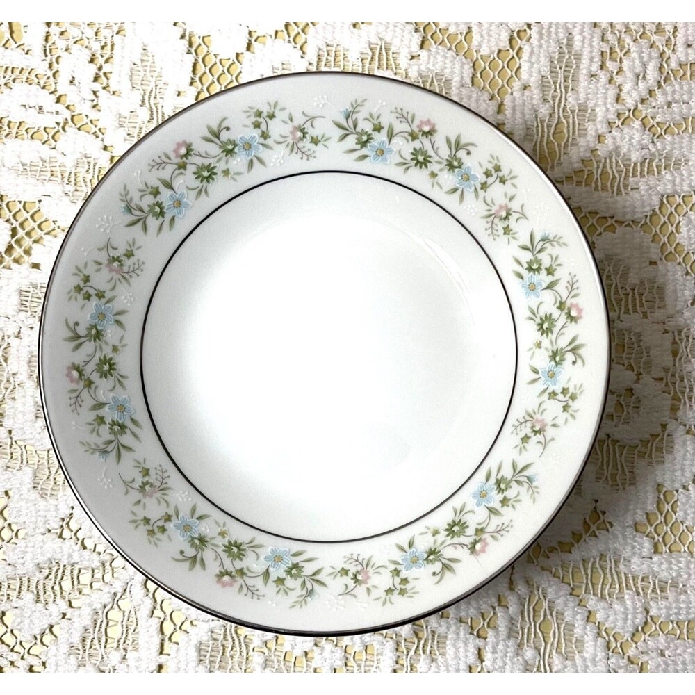 Noritake Savannah Fine China Berry Bowls Set Of 4 Floral Design 2031 Japan VGC